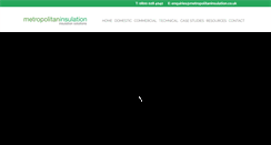 Desktop Screenshot of metropolitaninsulation.co.uk